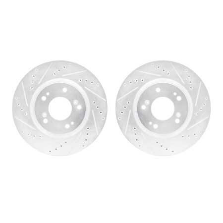 Rotors-Drilled And Slotted-SilverZinc Coated, 7002-72023